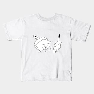 Abstract Minimalist Broken Heart Kids T-Shirt